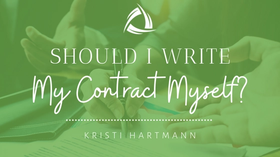 Should I Write My Contract Myself?